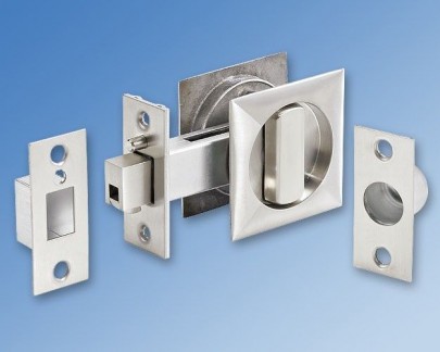 Sliding Door Latch Snib & Coin Release Polished Chrome